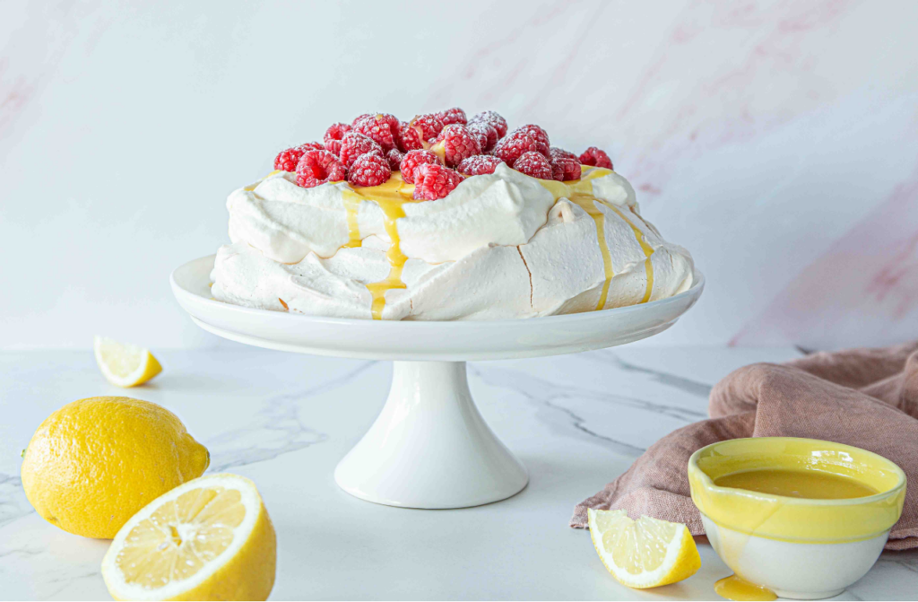 Pavlova med lemoncurd