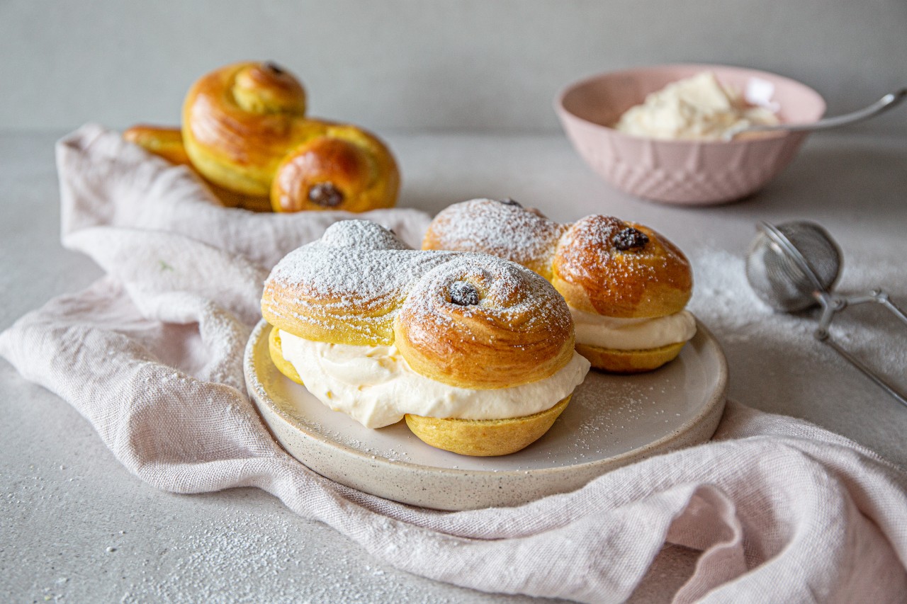 Lussekatter med krem