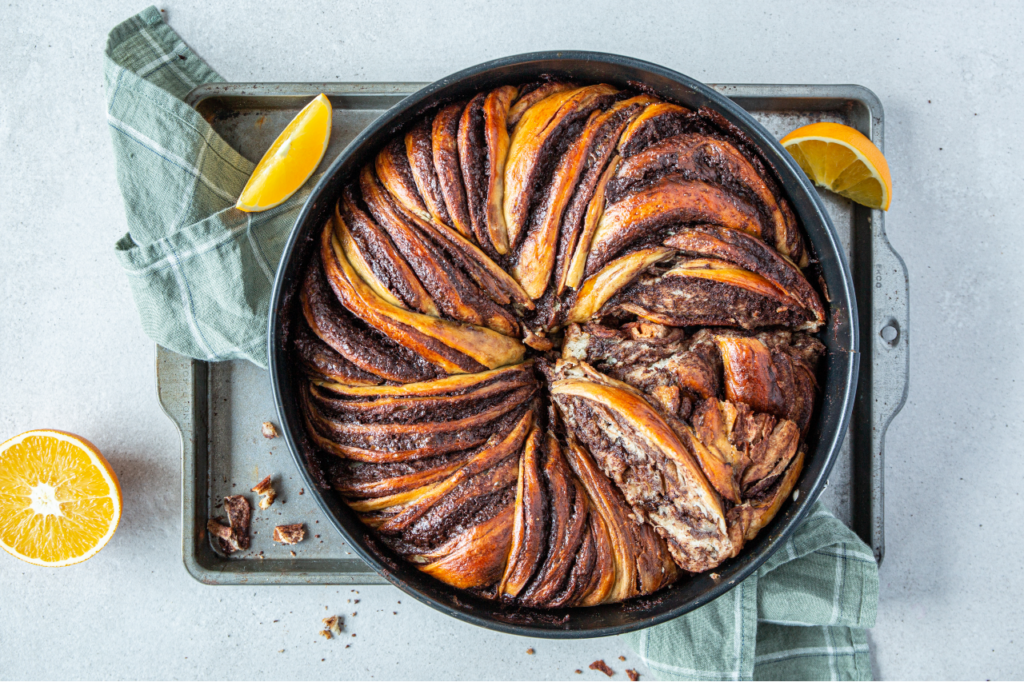 Babka med sjokolade og appelsin