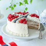 Bløtkake med flagg