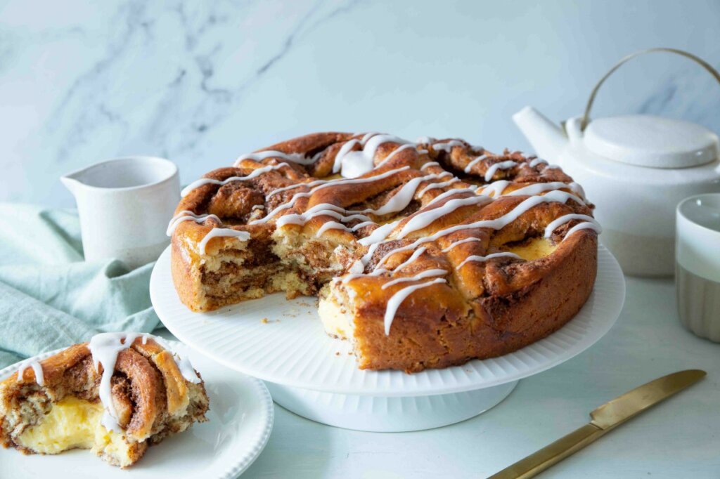 Kanelsnurrkake med vaniljekrem