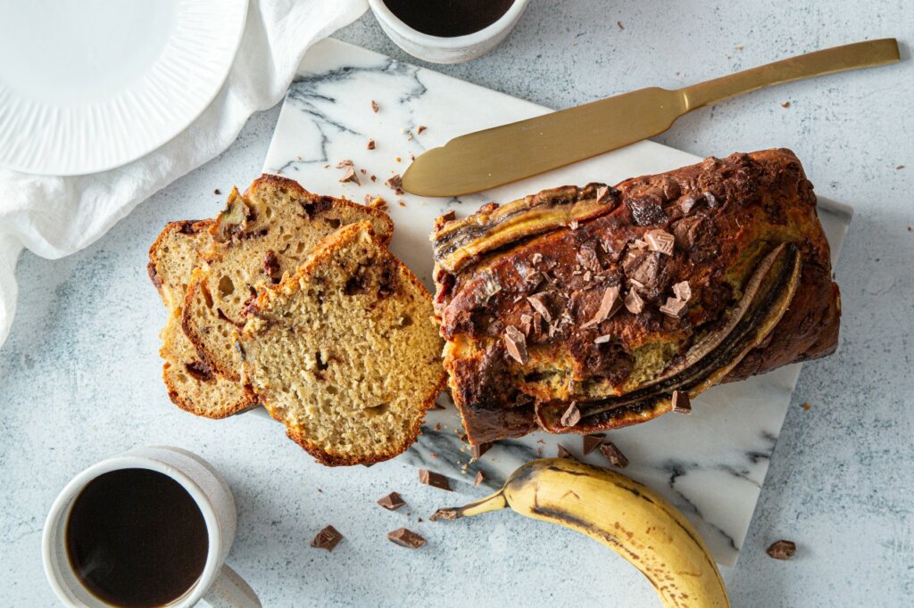 banankake med sjokolade